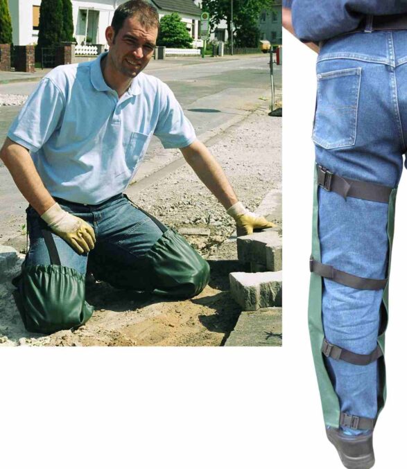 Chaps als Beinschutz für kniende Arbeiten Chaps Beinlinge hinten offen Pflasterarbeiten