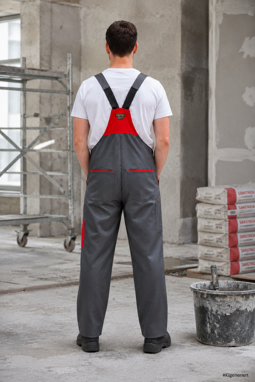Estrichlegerhose / Latzhose / Abziehhose – Bild 3